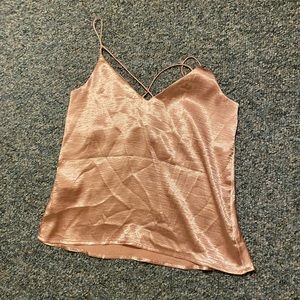 Pink silk tank top!